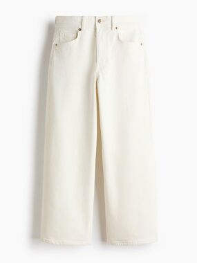 H&M wide high waist ankle jeans size 4 NWT